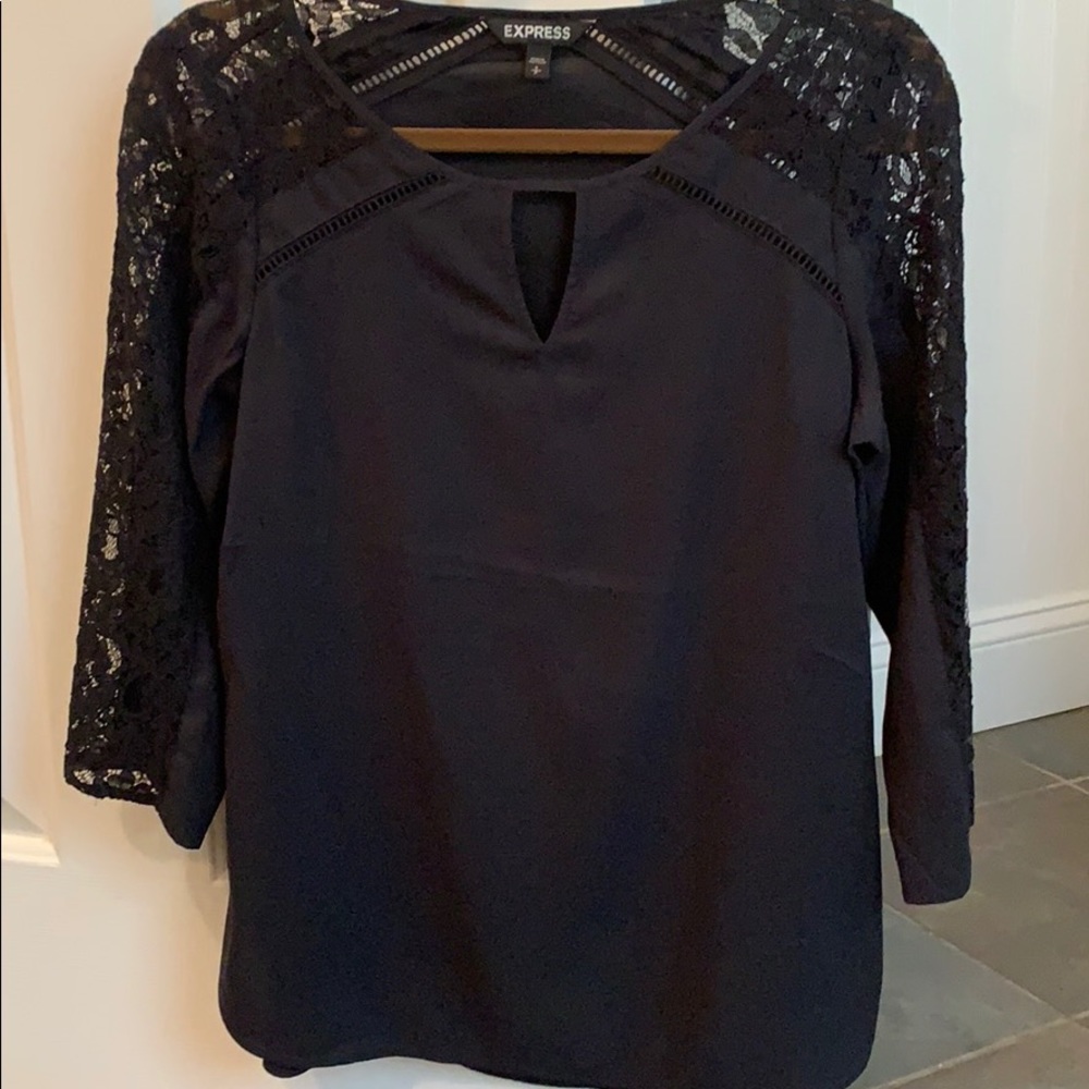 Express keyhole blouse